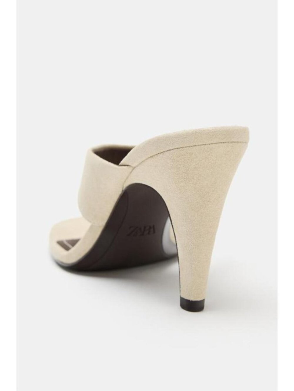 ZARA SUEDE HEELED SANDALS - Picture 5 of 5